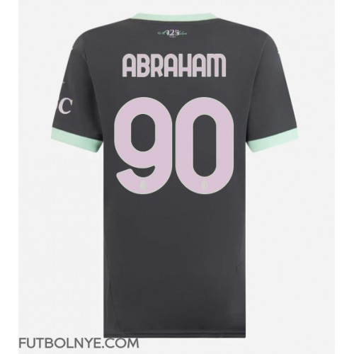 Camiseta AC Milan Tammy Abraham #90 Tercera Equipación para mujer 2024-25 manga corta